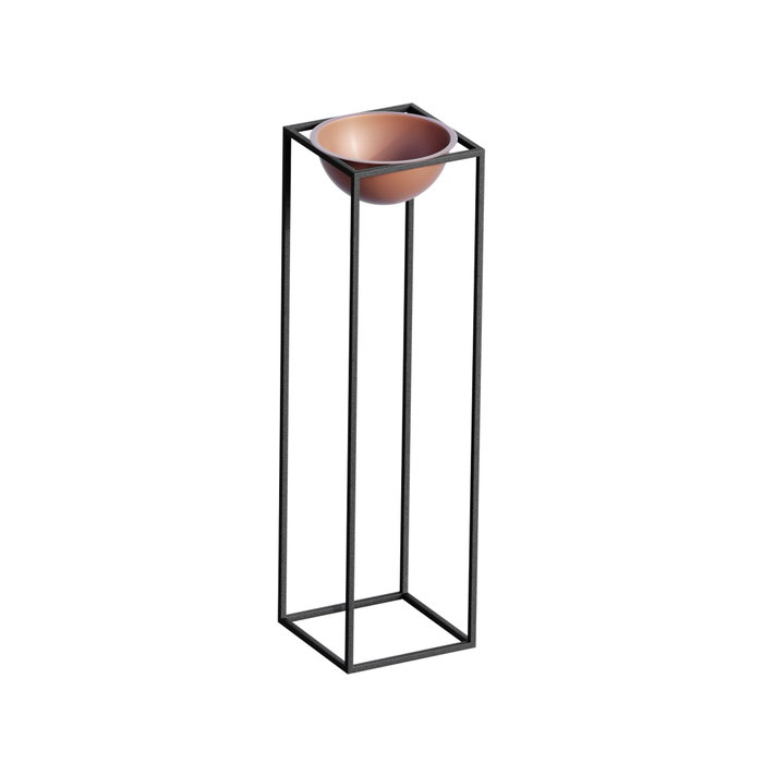 Aberto Design Maceta Decorativa GED-020-B Negro y cobre Aberto Design Maceta Decorativa GED-020-B Negro y cobre
